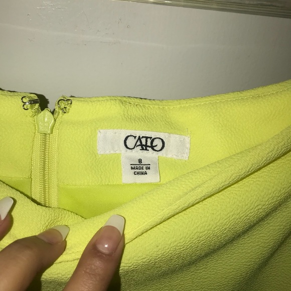 LIME GREEN FLOWY CATO SKIRT - Picture 2 of 4